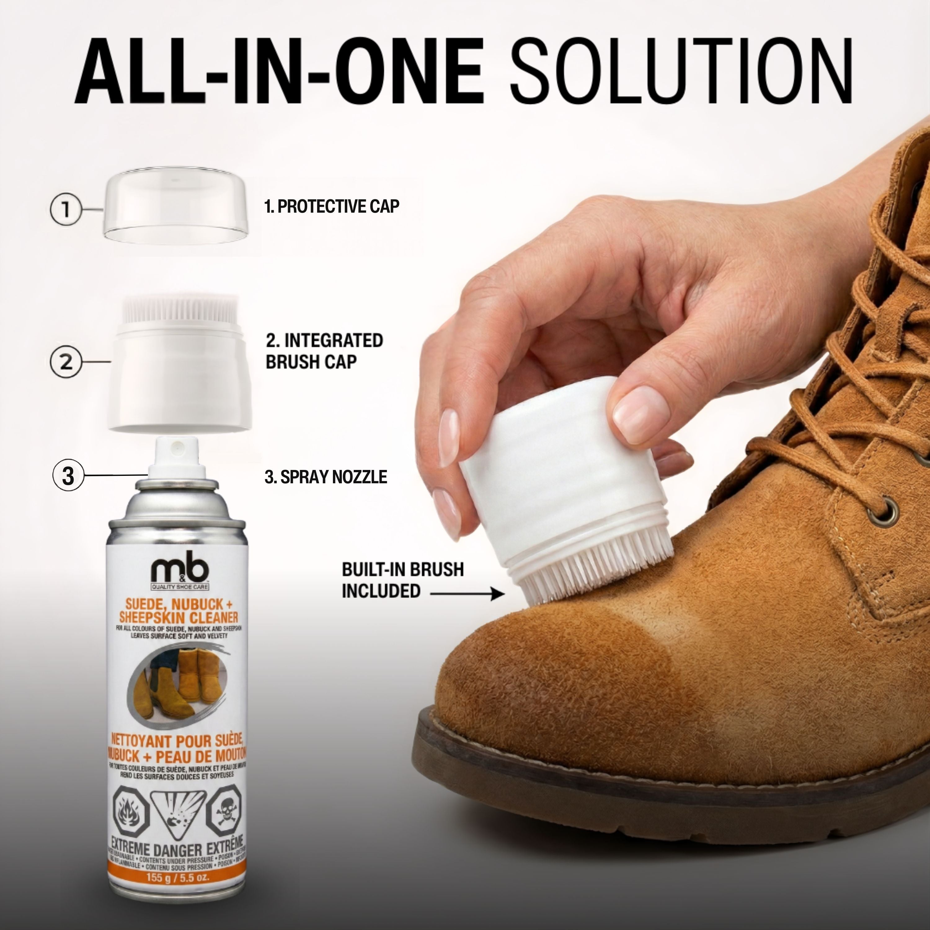 Suede, Nubuck + Sheepskin Cleaner