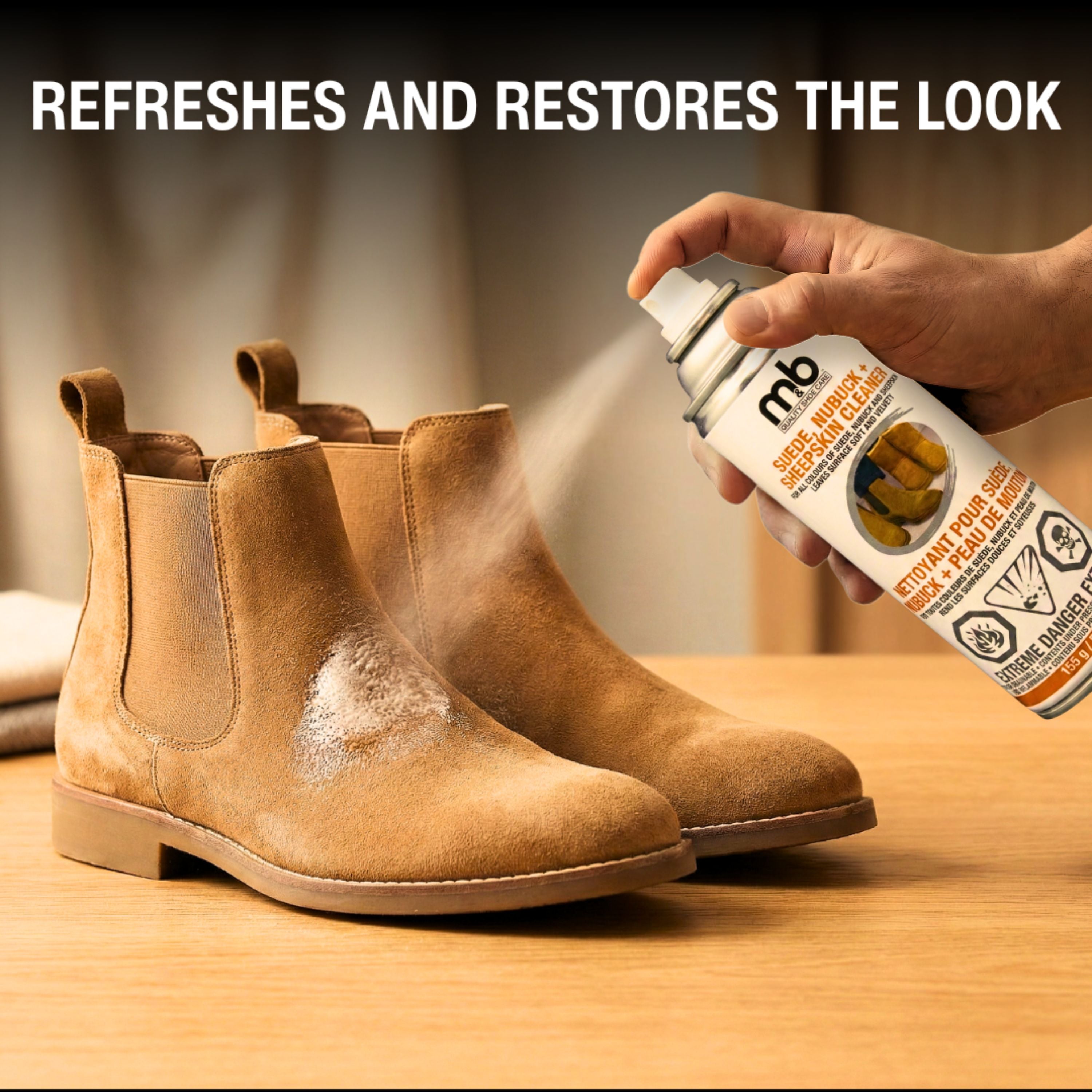 Suede, Nubuck + Sheepskin Cleaner