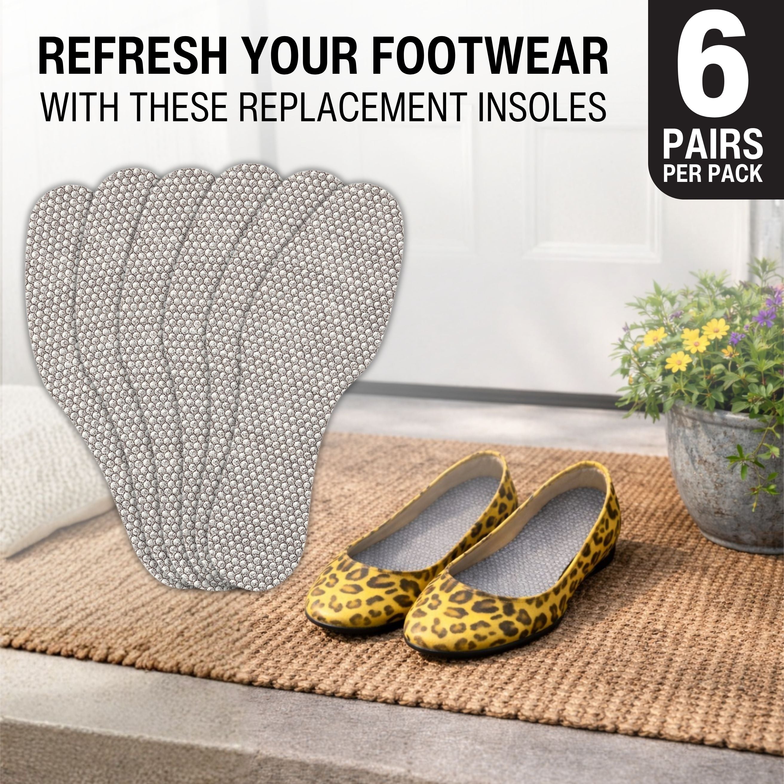 Fresh Scent Insoles 6 Pack