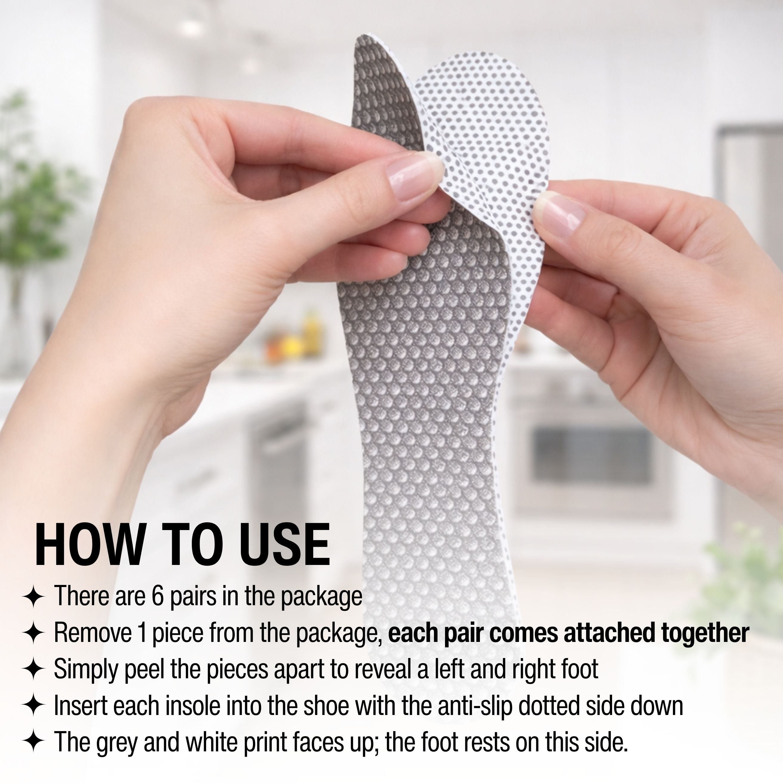 Fresh Scent Insoles 6 Pack