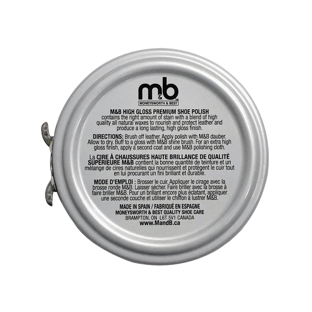 Premium High Gloss Black Shoe Polish