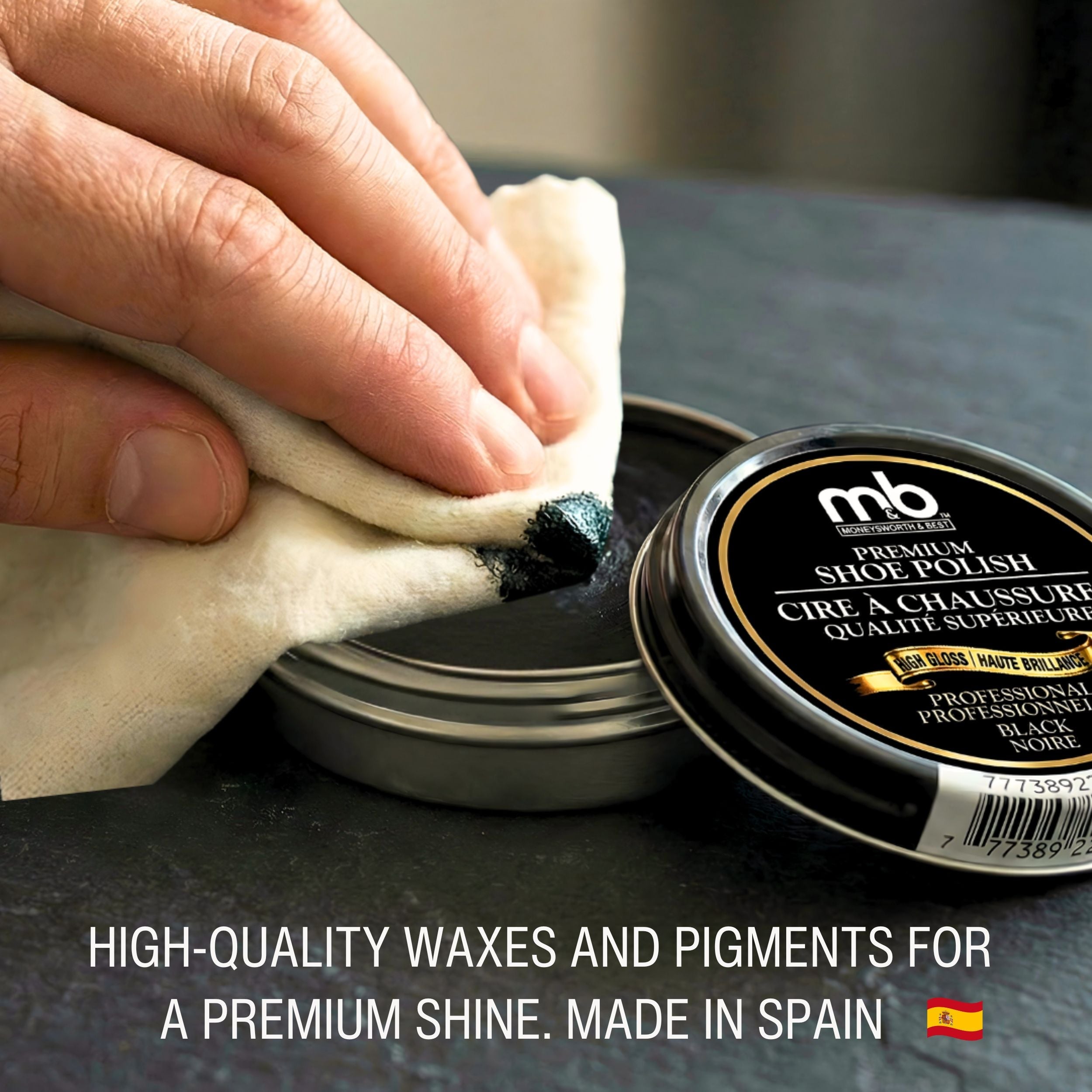Premium High Gloss Black Shoe Polish