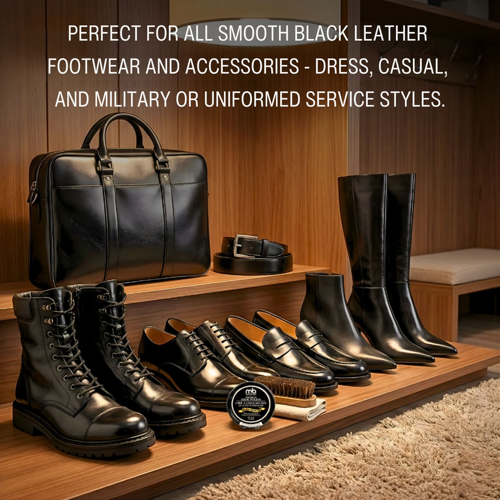 Premium High Gloss Black Shoe Polish