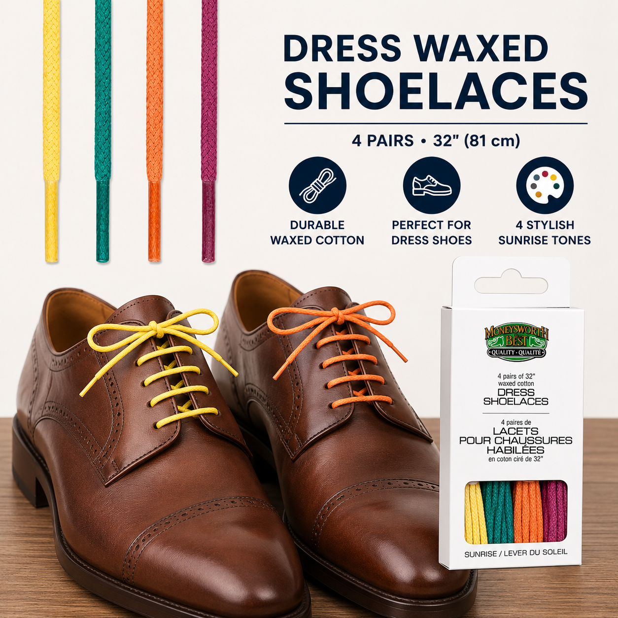 Dress Round Waxed Lace 4 Pack