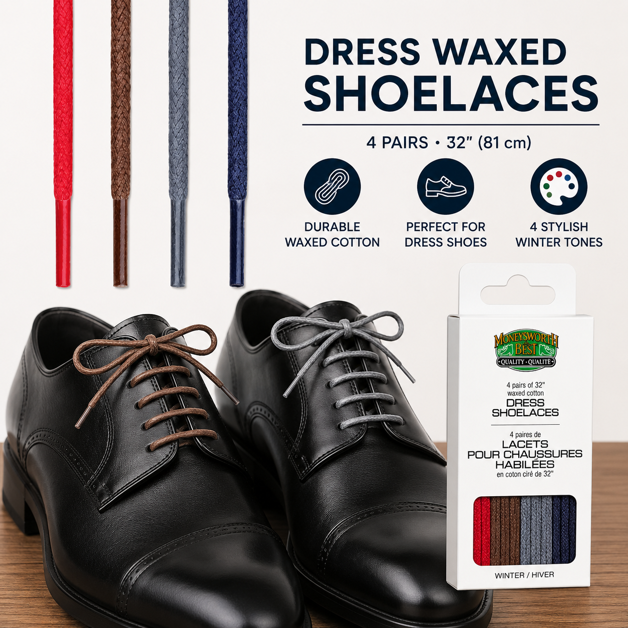Dress Round Waxed Lace 4 Pack