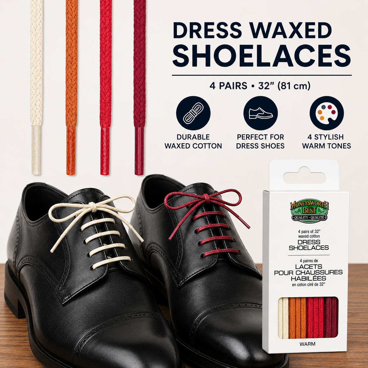 Dress Round Waxed Lace 4 Pack
