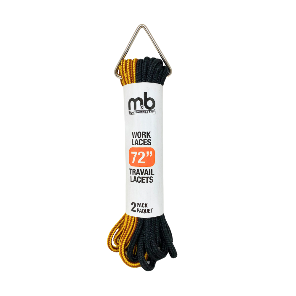 Work Boot Round Lace 2 Pack