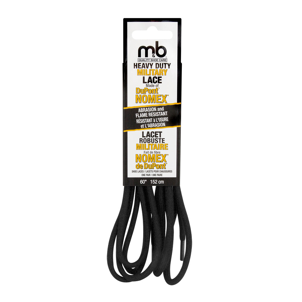 Heavy Duty Nomex Military Lace 60" Black