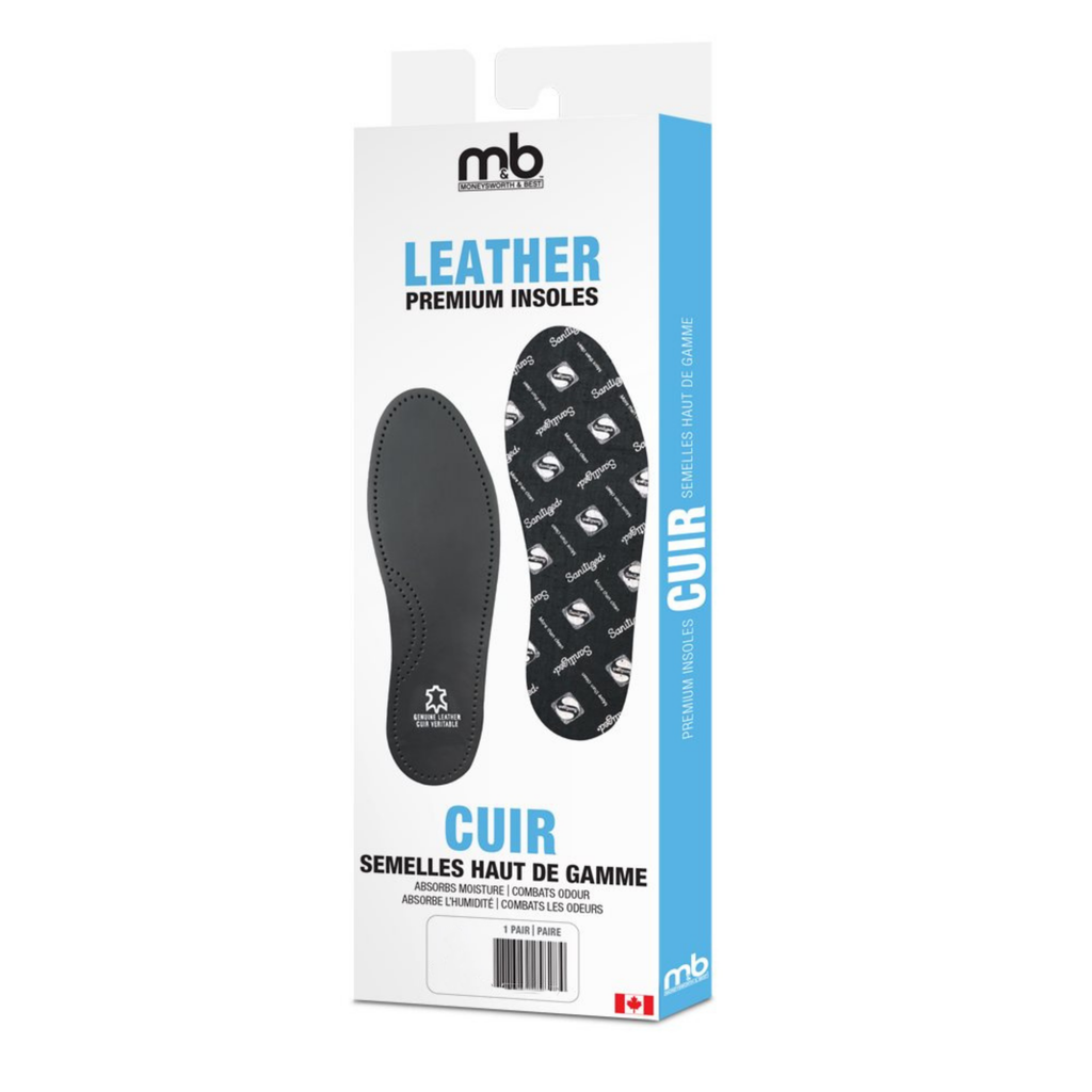 Premium Leather Insole (Black)
