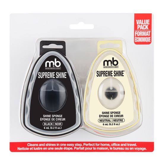 Supreme Shine Sponge Black / Neutral (2 Pack)