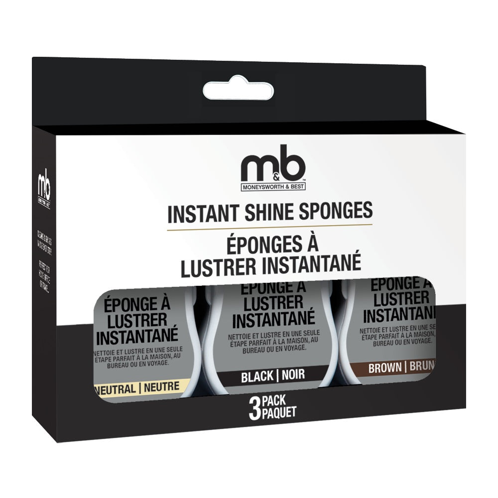 Shine Sponge Black / Neutral / Brown (3 Pack)