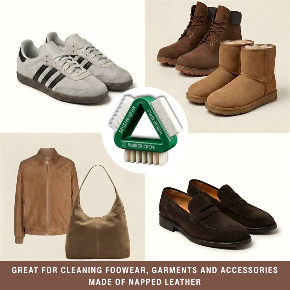 Suede & Nubuck Triangular Brush