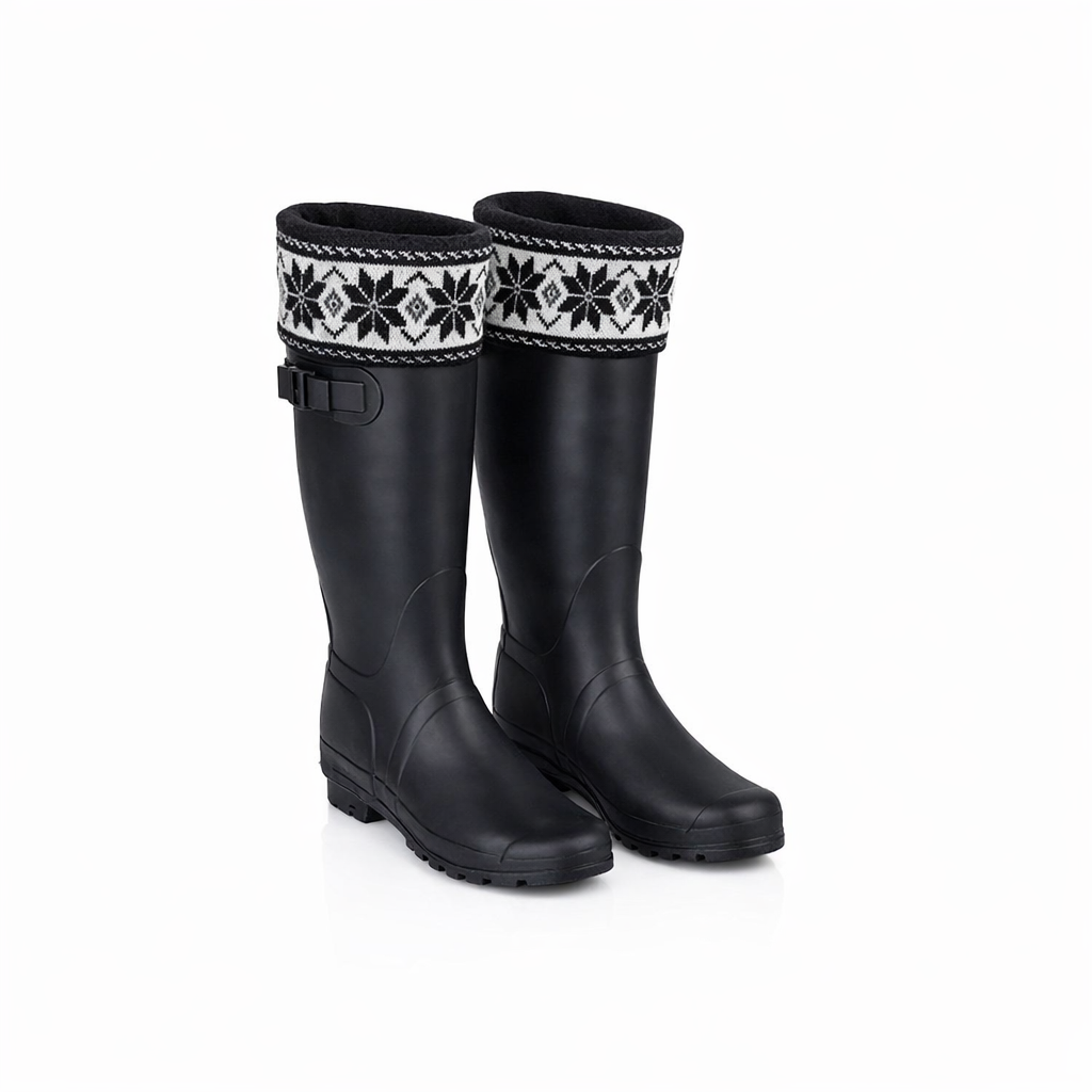 Fleece Welly Socks (Knit Cuff)