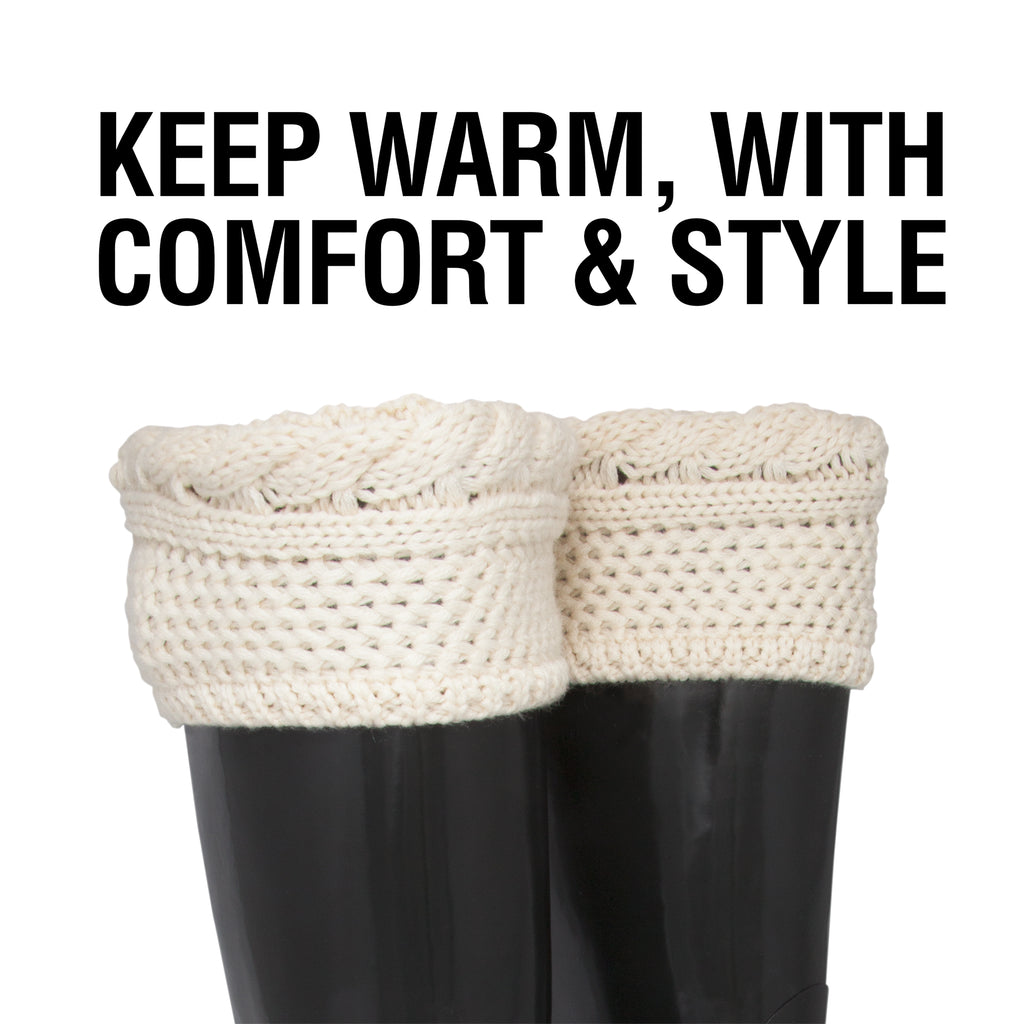 Fleece Welly Socks (Knit Cuff)